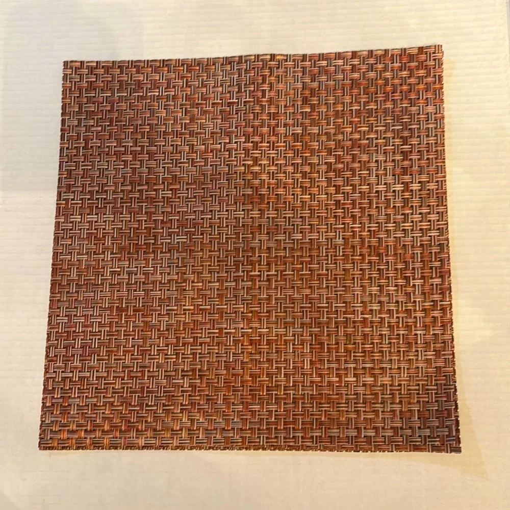 CHILEWICH Basketweave Placemat set of four in cinnamon square 14
